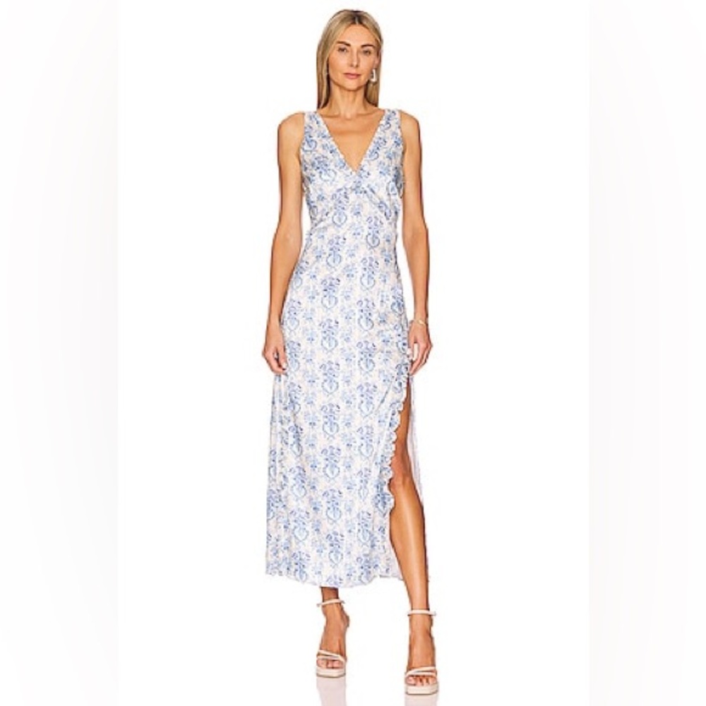 LoveShackFancy Kendall Dress Frosted Shores Size 0 NWT
